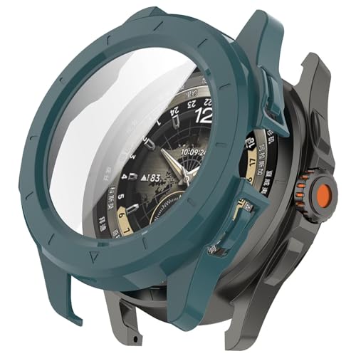 LIUZIHAN Hülle Kompatibel mit Garmin Approach S50, [2 Stück] Harter PC + Displayschutz, All-Inclusive-Schutzhülle, Kratzfest Ultradünne Protective Case.(Grün) von LIUZIHAN