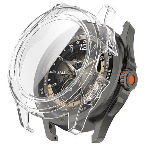 LIUZIHAN Hülle Kompatibel mit Garmin Approach S50, [2 Stück] Harter PC + Displayschutz, All-Inclusive-Schutzhülle, Kratzfest Ultradünne Protective Case.(Transparent) von LIUZIHAN