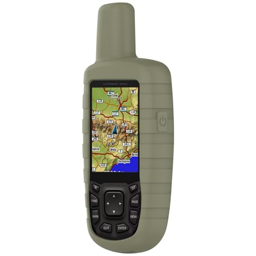 LIUZIHAN Hülle Kompatibel mit Garmin GPSMAP 63SC 63CSX, Mit Schlüsselanhänger, Silikon-Material Weich Ultradünn Schutzhülle, Anti-Fall, Case Cover für Garmin GPSMAP 63SC 63CSX.(Grün) von LIUZIHAN