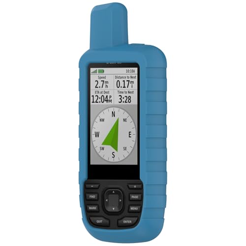 LIUZIHAN Hülle Kompatibel mit Garmin GPSMAP 66ST 66S 66SR, Mit Schlüsselanhänger, Silikon-Material Weich Ultradünn Schutzhülle, Anti-Fall, Case Cover für Garmin GPSMAP 66ST 66S 66SR.(Blau) von LIUZIHAN