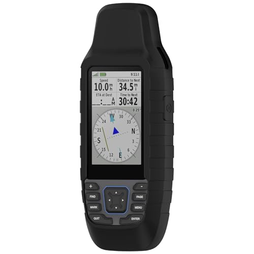 LIUZIHAN Hülle Kompatibel mit Garmin GPSMAP 79S 79SC, Mit Schlüsselanhänger, Silikon-Material Weich Ultradünn Schutzhülle, Anti-Fall, Case Cover für Garmin GPSMAP 79S 79SC.(Schwarz) von LIUZIHAN