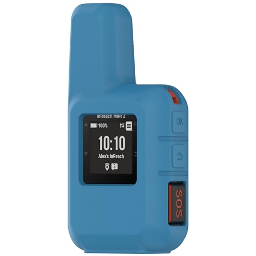LIUZIHAN Hülle Kompatibel mit Garmin inReach Mini 2, Mit Schlüsselanhänger, Silikon-Material Weich Ultradünn Schutzhülle, Anti-Fall, Case Cover für Garmin inReach Mini 2.(Blau) von LIUZIHAN
