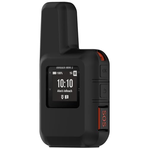 LIUZIHAN Hülle Kompatibel mit Garmin inReach Mini 2, Mit Schlüsselanhänger, Silikon-Material Weich Ultradünn Schutzhülle, Anti-Fall, Case Cover für Garmin inReach Mini 2.(Schwarz) von LIUZIHAN
