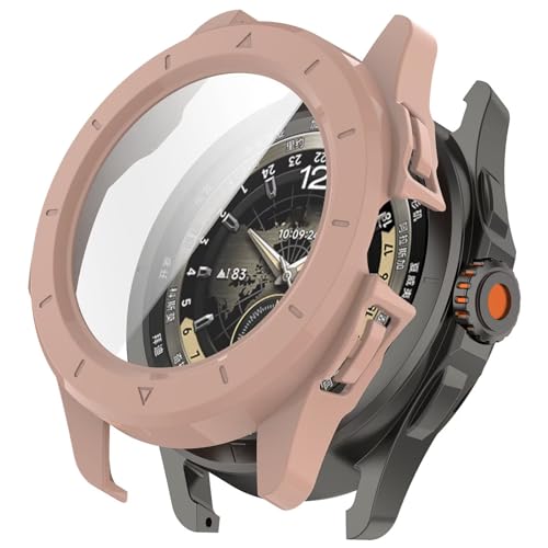 LIUZIHAN Hülle Kompatibel mit Oppo Watch X2 Mini, Harter PC + Displayschutz, All-Inclusive-Case, Kratzfest Schutzhülle Kompatibel mit Oppo Watch X2 Mini.(Rosa) von LIUZIHAN