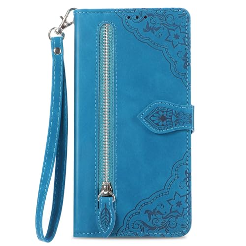 LIUZIHAN Hülle Kompatibel mit Xiaomi Redmi A5 4G. [Kartenfach] PU Leder Flip Wallet, mit Standfunktion, Schutzhülle handyhüllen für Xiaomi Redmi A5 4G.Blau von LIUZIHAN