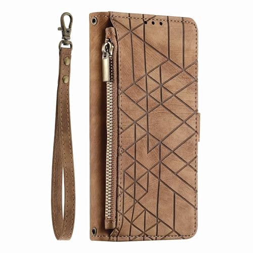 LIUZIHAN Hülle Kompatibel mit vivo Y29s. [Kartenfach] PU Leder Flip Wallet, mit Standfunktion, Schutzhülle handyhüllen für vivo Y29s.Braun von LIUZIHAN