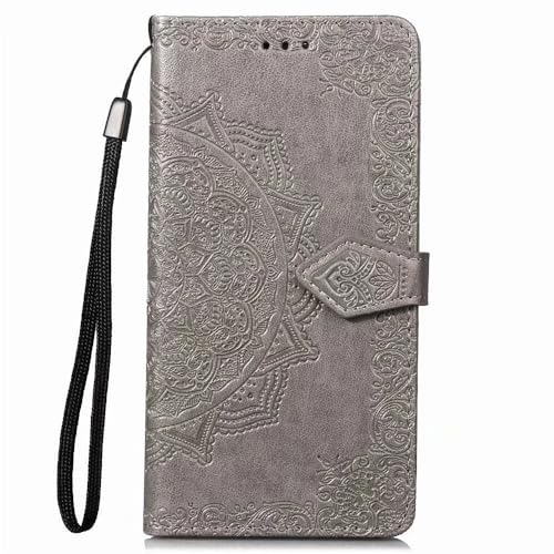 LIUZIHAN Hülle Kompatibel mit vivo Y29s. [Kartenfach] PU Leder Flip Wallet, mit Standfunktion, Schutzhülle handyhüllen für vivo Y29s.Grau von LIUZIHAN
