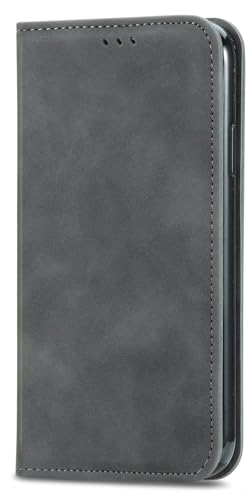 LIUZIHAN Hülle für Apple iPhone 12 Mini. [Kartenfach] PU Leder Flip Wallet, mit Standfunktion, Schutzhülle handyhüllen für Apple iPhone 12 Mini.Grau von LIUZIHAN