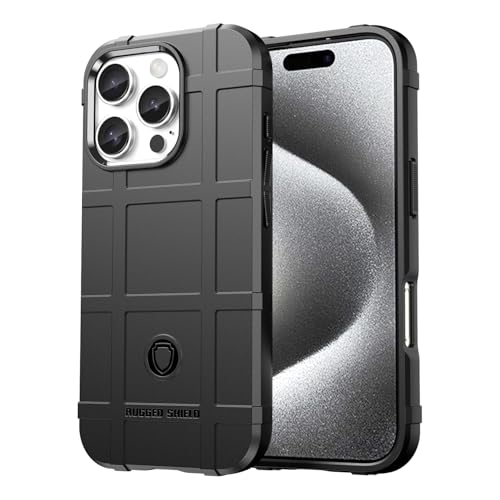 LIUZIHAN Hülle für Apple iPhone 16 Pro. Stoßfest, Weiches und dünnes Silikonhülsen-Design, Gegen Kratzer, Schutzhülle für Apple iPhone 16 Pro.(Schwarz) von LIUZIHAN