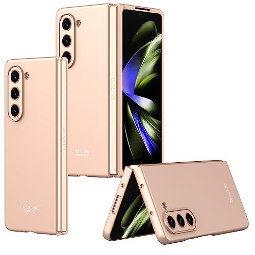 LIUZIHAN Hülle für Samsung Galaxy Z Fold 5, Elastische Schockabsorption und Ultra Thin Design, Stoßfest, Kratzfest, All-Inclusive Handyhülle Cover für Samsung Galaxy Z Fold 5.(Roségold) von LIUZIHAN