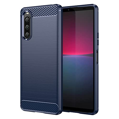 LIUZIHAN Hülle für Sony Xperia 10 V. Stoßfest, Weiches und dünnes Silikonhülsen-Design, Gegen Kratzer, Schutzhülle für Sony Xperia 10 V.(Blau) von LIUZIHAN