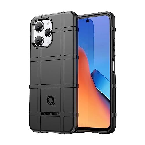 LIUZIHAN Hülle für Xiaomi Poco M6 Pro. Stoßfest, Weiches und dünnes Silikonhülsen-Design, Gegen Kratzer, Schutzhülle für Xiaomi Poco M6 Pro.(Schwarz) von LIUZIHAN