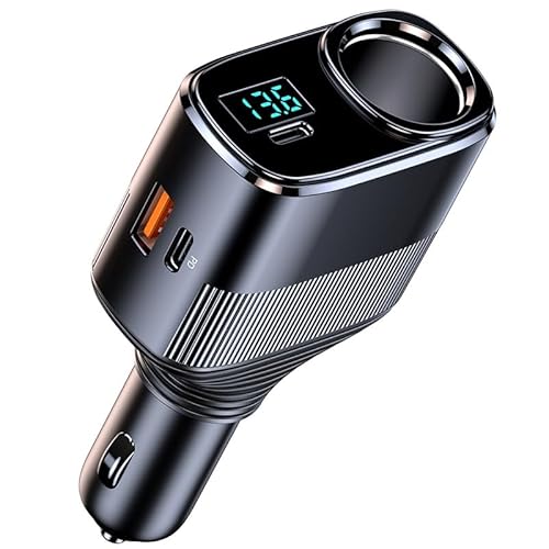 145W Auto Zigarettenanzünder Verteiler Sockel Netzteil Dual USB Schnellladung Auto Ladegerät Spannungserkennung mit unabhängigem Schalter 145W Auto Zigarettenanzünder Verteiler Sockel Netzteil Dual USB Schnellladung Auto Ladegerät Spannungserkennung mit unabhängigem Schalter von LIWEARE