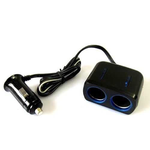 Auto Ladegerät Splitter Adapter 12/24V 2 Socket Splitter Feuerzeug Ladegerät Auto Konverter Sockel Für Autos RVs SUVs und LKWs von LIWEARE