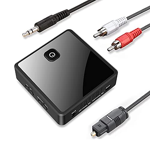 Bluetooth 5.0 Senderempfänger Aptx Low Latex 3.5mm AUX Jack Optical SPDIF Wireless Audio Adapter Für PC TV Auto Lautsprecher von LIWEARE