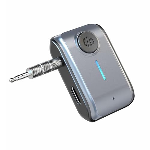Bluetooth 5.3 Adapter Auto, Aux Bluetooth Adapter Klinke 3.5mm, Hi-Fi Stereo Musik KFZ Bluetooth Empfänger für Auto, Zuhause, Kopfhörer und Lautsprecher Bluetooth 5.3 Adapter Auto, Aux Bluetooth Adapter Klinke 3.5mm, Hi-Fi Stereo Musik KFZ Bluetooth Empfänger für Auto, Zuhause, Kopfhörer und Lautsprecher von LIWEARE