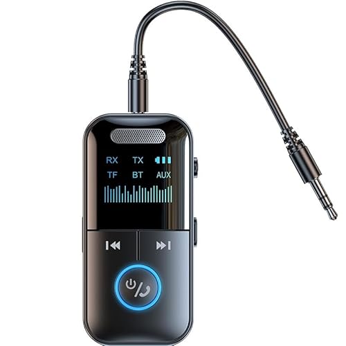 Bluetooth 5.4 Adapter Auto, Aux Bluetooth Adapter Klinke 3.5mm, Hi-Fi Stereo Musik KFZ Bluetooth Empfänger für Auto, Zuhause, Kopfhörer und Lautsprecher Bluetooth 5.4 Adapter Auto, Aux Bluetooth Adapter Klinke 3.5mm, Hi-Fi Stereo Musik KFZ Bluetooth Empfänger für Auto, Zuhause, Kopfhörer und Lautsprecher von LIWEARE