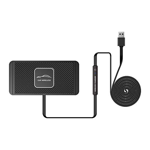 Kabelloses Ladepad Pad,Auto QI Drahtlose Schnellladematte, rutschfeste Pad Handyhalter Ständer Dock Geeignet für Auto Büro oder Zimmer Kabelloses Ladepad Pad,Auto QI Drahtlose Schnellladematte, rutschfeste Pad Handyhalter Ständer Dock Geeignet für Auto Büro oder Zimmer von LIWEARE