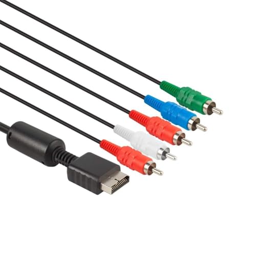 LIWEARE 6Ft Komponentenkabel Component HD AV Kabel, HDTV-EDTV (High Definition 480p) kompatibel mit PS2/PS3/PS3 Slim 5-Wire von LIWEARE