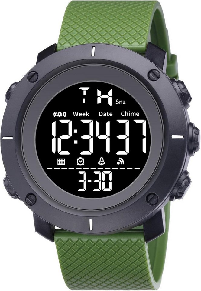 LIWEARE Fur Unisex Casual Sport Vintage Collection Digital Watch, mit Wecker 30M wasserdichte Sport Stopp Kalender leuchtende von LIWEARE