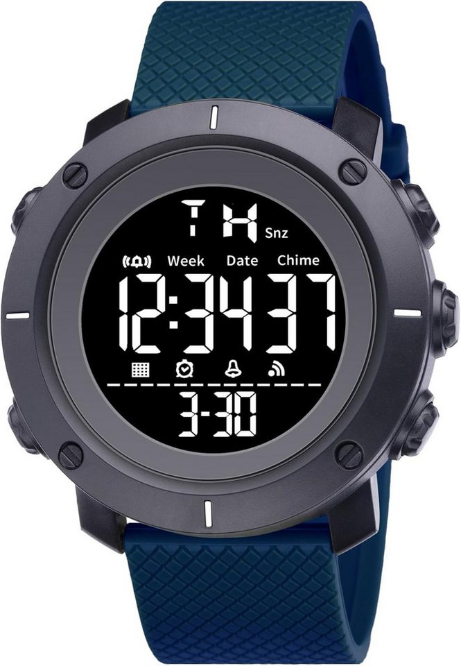 LIWEARE Fur Unisex Casual Sport Vintage Collection Digital Watch, mit Wecker 30M wasserdichte Sport Stopp Kalender leuchtende von LIWEARE