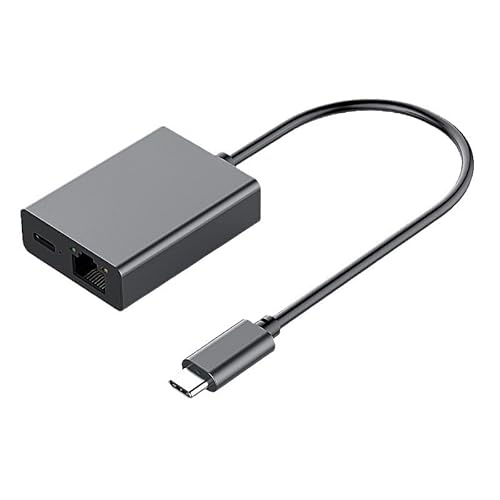 USB C auf Ethernet Adapter 100Mbps, USB-C auf RJ45 LAN Ethernet Netzwerk Adapter mit 100W Ladeanschluss Typ-C 100Mbps Netzwerk Adapter Ethernet Adapter für Fire TV Stick/Phone/MacBook Air/Pro USB C auf Ethernet Adapter 100Mbps, USB-C auf RJ45 LAN Ethernet Netzwerk Adapter mit 100W Ladeanschluss Typ-C 100Mbps Netzwerk Adapter Ethernet Adapter für Fire TV Stick/Phone/MacBook Air/Pro von LIWEARE