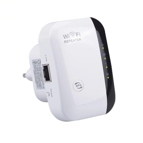 WLAN Verstärker, WLAN Repeater 300 Mbit/s 2.4 GHz, WiFi Extender Booster, WiFi Verstärker mit Repeater/AP Modus und WPS-Funktion von LIWEARE