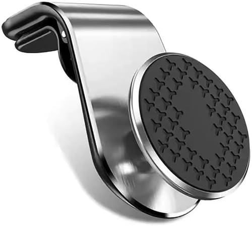LIYANGT1 Handyhalterung Auto Magnet für Smart Fortwo II Cabrio (A451) 2007-2015, Auto 360° Verstellbare Magnetische Smartphone Halterung, Handyhalter,Silver von LIYANGT1