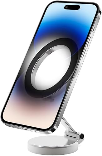 LIYANGT1 Handyhalterung Auto Magnet für Suzuki Jimny JB74 2019 2020 2021 2022, Auto 360° Verstellbare Magnetische Smartphone Halterung, Handyhalter,Silver von LIYANGT1