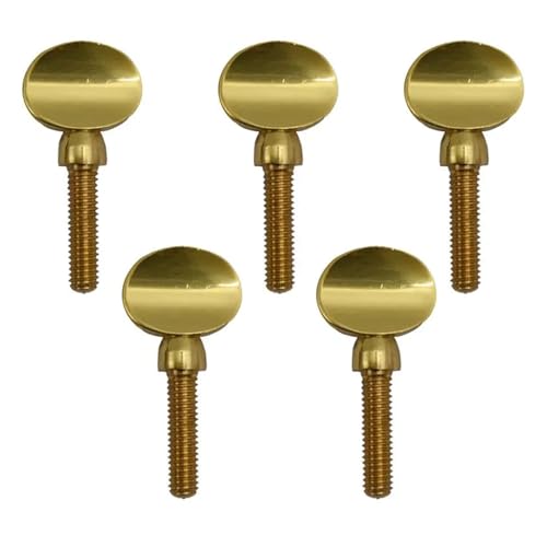 tianwandong Goldkupfer-Klarinettensaxophon-Saxophon-Hals-Anziehschrauben, Sopran-Alto-Tenor, Holzblasinstrumententeile, 5 Stück von LIYIANWAN