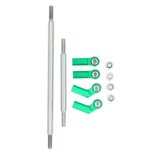 Aluminiumlegierung 90mm RC Servo Lenkungslink -Link -Stange -Upgrade -Kit für SCX10 III 1/10 RC Crawler Car (Grün) von LIZEALUCKY
