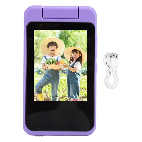 Children Digital Video Camera 1080P 48MP High Performance IPS Touch Screen MP3 Music Player Kids Camera Portable Design (Purple) von LIZEALUCKY