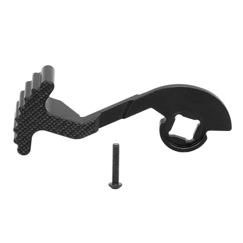 Lenkradauslöser für RC-Sender, ergonomischer Einhand-Steuerungsadapter für NB4-Controller, hochpräzises Legierungsmaterial (Schwarz) von LIZEALUCKY