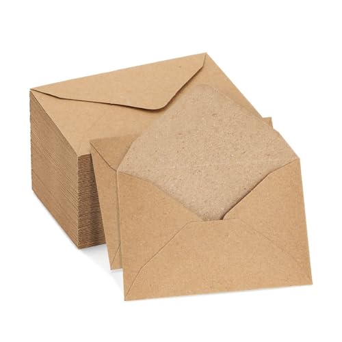 Briefumschläge im Retro-Stil, Blanko-Umschläge, Business-Umschläge, V-Klappen, Einladungsumschläge, Papierumschläge für Briefe, 60 Stück von LIbgiubhy