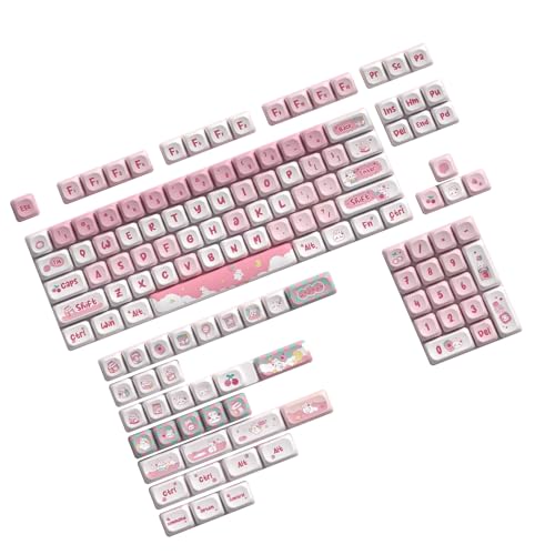 LIbgiubhy Cartoon Animal Print Keycap Dye Subbettschlüsselkaps Farbstoff Sublimation Für Mechanische Tastaturen Schalter Keycap von LIbgiubhy