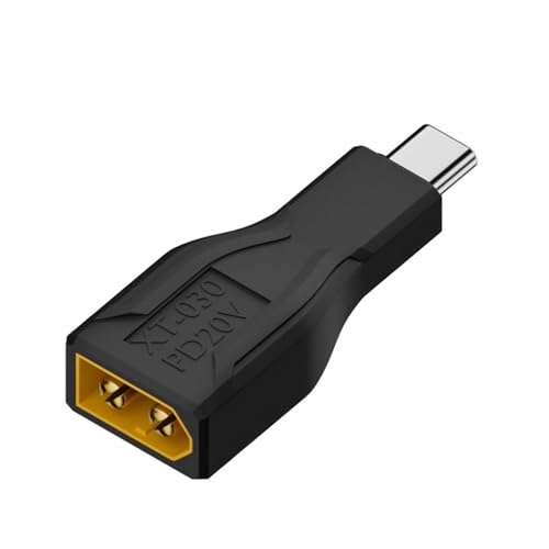LIbgiubhy Hocheffizienter XT60-Stecker auf Typ-C-Stecker, Schnellladeadapter für effiziente Energieübertragung in Modellflugzeugen und Booten LIbgiubhy Hocheffizienter XT60-Stecker auf Typ-C-Stecker, Schnellladeadapter für effiziente Energieübertragung in Modellflugzeugen und Booten von LIbgiubhy