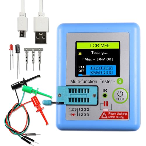 Multifunktionales LCRMF9 Transistor-Testgerät, einfach zu bedienendes Transistor-Testgerät für Elektroniklabor und Hersteller Multifunktionales LCRMF9 Transistor-Testgerät, einfach zu bedienendes Transistor-Testgerät für Elektroniklabor und Hersteller von LIbgiubhy