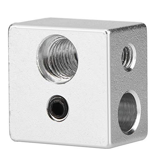 LJCM Heat Block, Aluminium MK10 Extruder Hotend Heizblock M7 Gewinde Heatbreak Heizblock für 3D-Drucker Extruder von LJCM