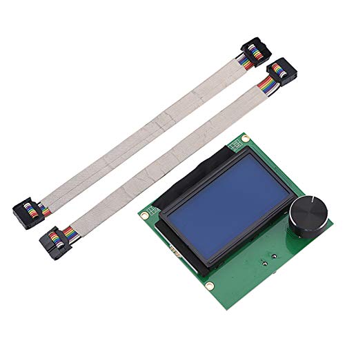 LJCM LCD-Bildschirm für Creality CR 10S 3D-Drucker., Ersatz-LCD-Bildschirm-Controller-Display mit 2 Kabeln für Creality CR 10S 3D-Drucker, 3D-Drucker-Kit-Zubehör von LJCM