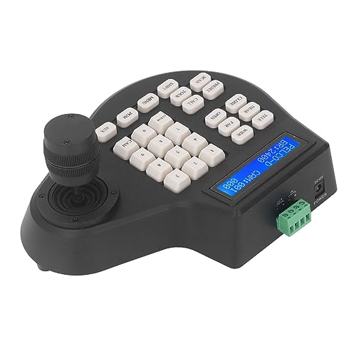LJCM PTZ-Kamera-Joystick-Controller, 100–240 V Mini-Analog-PTZ-Kamera-Tastatur, Breite Anwendung für den Hof (EU-Stecker) von LJCM