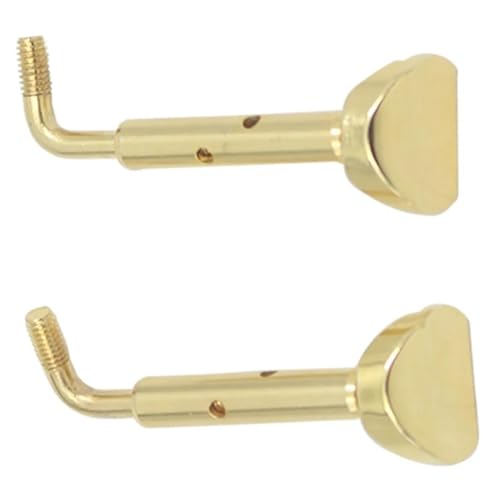 2 Teiliges Set Stimmgerät Violine Zubehör 3/4 Kinnhalter Klemmschraube(Gold) von LJERFSW
