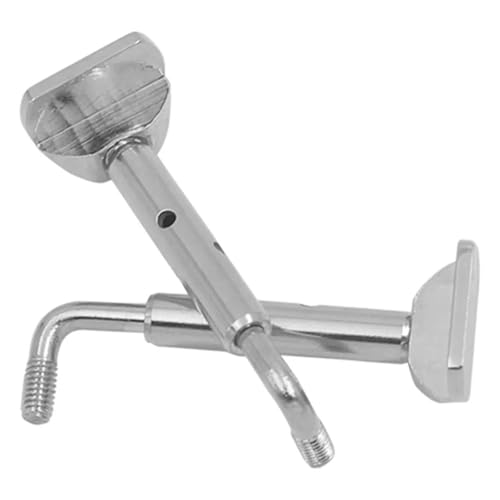 2 Teiliges Set Stimmgerät Violine Zubehör 3/4 Kinnhalter Klemmschraube(Silver) von LJERFSW