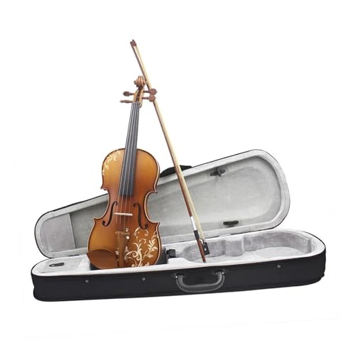 Violinen-Musikinstrument 4/4 Akustikvioline Aus Massivholz Mit Etui Bogen Saite Schulterstütze Stimmgerät Stoffzubehör Violinen-Musikinstrument 4/4 Akustikvioline Aus Massivholz Mit Etui Bogen Saite Schulterstütze Stimmgerät Stoffzubehör von LJERFSW