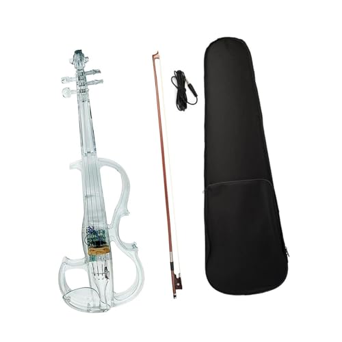 Violinen-Musikinstrument 4/4 Kristallklare Leuchtende Violine Mit Tonabnehmerkoffer Und Kopfhörer(3/4) von LJERFSW