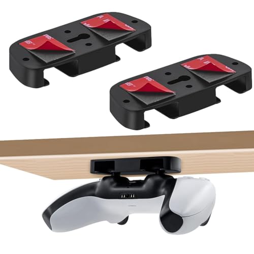 2 x PS5 Controller Halterungen, PS5 Desktop Halterung, PS4 Taped Horizontal Table Stand, Table Storage Underneath PS4/PS5 Controller Accessory Desktop Bracket 2 x PS5 Controller Halterungen, PS5 Desktop Halterung, PS4 Taped Horizontal Table Stand, Table Storage Underneath PS4/PS5 Controller Accessory Desktop Bracket von LJFEA