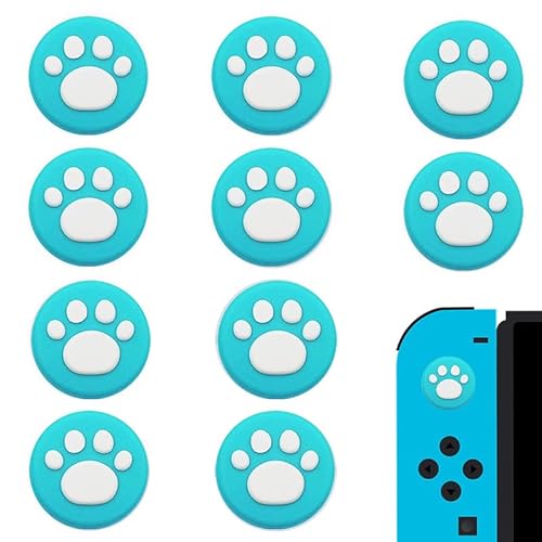 LJFEA Silikon Joystick Kappen mit Cat Claw Kompatibel mit Nintendo Switch, Switch Lite, Joy-Con 10PCS Abdeckung Der Joystick-Griffkappen Ersatz Daumen Griff Kappen Weiche Silikon LJFEA Silikon Joystick Kappen mit Cat Claw Kompatibel mit Nintendo Switch, Switch Lite, Joy-Con 10PCS Abdeckung Der Joystick-Griffkappen Ersatz Daumen Griff Kappen Weiche Silikon von LJFEA