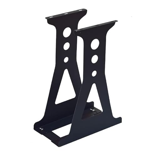 Büro CPU-Halterung unter dem Schreibtisch – PC-Tower-Gehäusehalterung for Tisch – verstellbare Breite – CPU-Ständer, PC-Host-Gehäuse-Hängehalterung Zubehör(Schwarz,480mm) von LJHFG63KUYT
