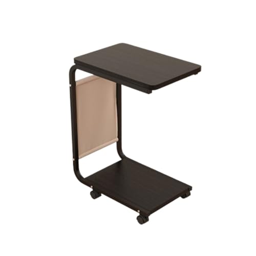 Büro PC-Tower-Ständer, 2-stufiger PC-Ständer, C-förmiger CPU-Ständer mit Metallrahmen und Lenkrollen for das Home-Office, passend for die meisten PCs Zubehör(Schwarz) von LJHFG63KUYT