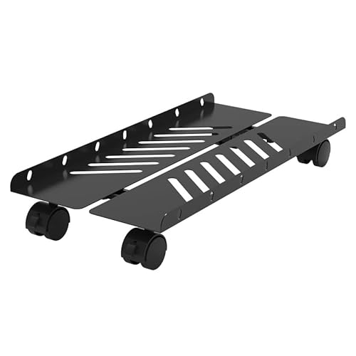 Büro Rollender CPU-Ständerhalter, verstellbarer mobiler PC-Tower-Ständer, erweiterbarer PC-Host-Gehäuseständer aus schwarzem Stahl mit Lenkrollen, passend for die meisten Gaming-PC-Gehäuse Zubehör Büro Rollender CPU-Ständerhalter, verstellbarer mobiler PC-Tower-Ständer, erweiterbarer PC-Host-Gehäuseständer aus schwarzem Stahl mit Lenkrollen, passend for die meisten Gaming-PC-Gehäuse Zubehör von LJHFG63KUYT