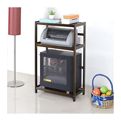 LJHFG63KUYT Büro 3-stöckiger PC-Tower-Ständer, Bambus-Druckerständer mit Stauraum, PC-Gehäuse, Bodenständer mit offenen Regalen, stabiles Lagerregal for das Heimbüro Zubehör(Bruin,51 * 26 * 81cm) LJHFG63KUYT Büro 3-stöckiger PC-Tower-Ständer, Bambus-Druckerständer mit Stauraum, PC-Gehäuse, Bodenständer mit offenen Regalen, stabiles Lagerregal for das Heimbüro Zubehör(Bruin,51 * 26 * 81cm) von LJHFG63KUYT